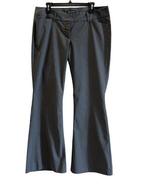 Express Women's Charcoal Gray Flare Dress Pants